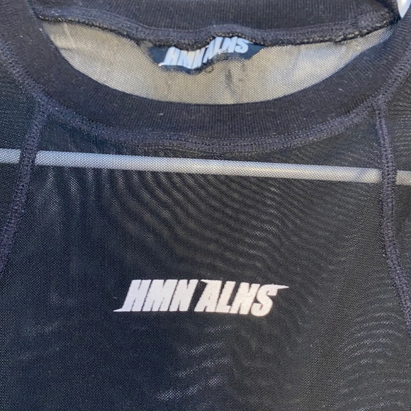 Size XS HMNALNS mesh dress black - Picture 4 of 5